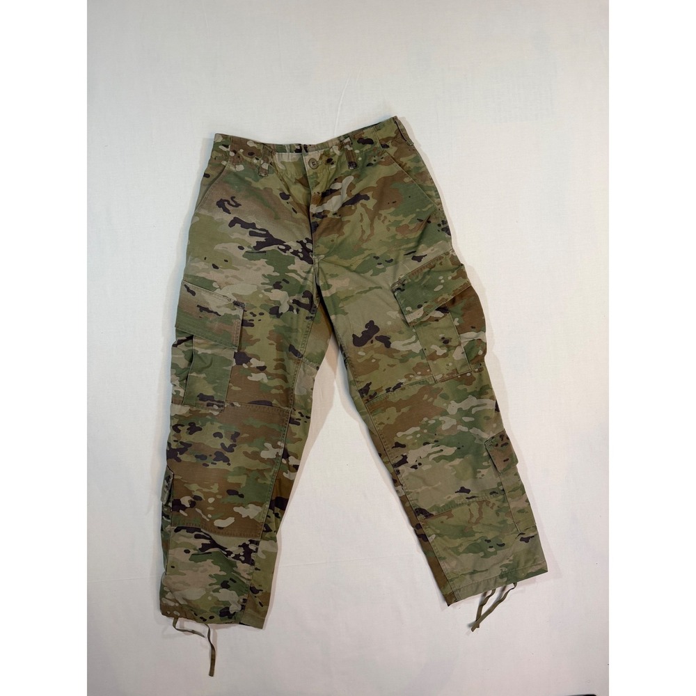 Y2K US Army OCP Scorpion W2 Camo Cargo Pants Small X-Short 8415-01-623-4176